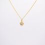 Gold Plated Clear Cubic Zirconia Heart Earring And Necklace Set, thumbnail 6 of 9