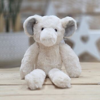 Ellie The Long Leg Cream Elephant Soft Toy, 2 of 3