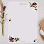 A4 Personalised Letter Writing Paper With Ladybird, thumbnail 1 of 5