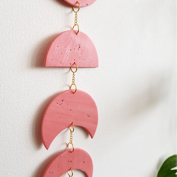 Pink Celestial Moon Phase Wall Hanging, 7 of 9