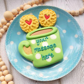 Personalised Tea And Biscuits Cookie Letterbox Gift, 2 of 3