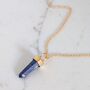 The En Pointe Lapis Lazuli Gemstone Necklace, thumbnail 1 of 8