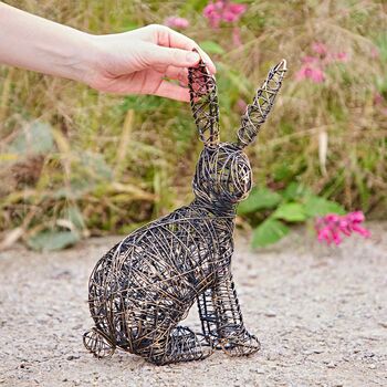 Hare Wire Garden Ornament, 2 of 6
