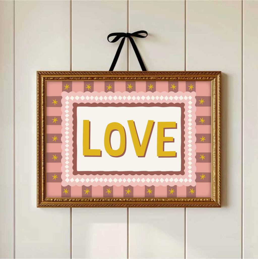Cottage Core Style Love Print, 1 of 3