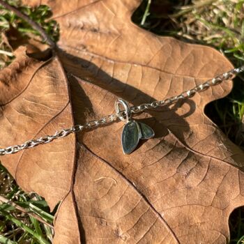 Duo Leaf Bracelet In Sterling Silver, 5 of 8