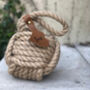 Rope Doorstop With Personalised Leather Tab, thumbnail 2 of 4