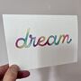 Handmade Dream Birthday Card Watercolour Painting, thumbnail 7 of 7