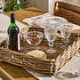 Square Rattan Serving Basket Tray, thumbnail 1 of 5