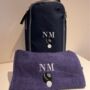 Personalised Embroidered Crown Green Bowling Shoe Bag And Towel Set, thumbnail 1 of 2