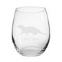Personalised Otter Engraved Glass, thumbnail 4 of 6