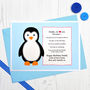 'Penguin Love You Because' Personalised Birthday Card, thumbnail 1 of 4
