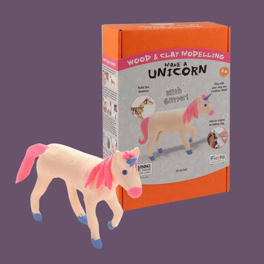 Make A Unicorn Wood And Clay Kit, 1 of 3