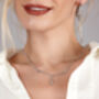 Diamond Drop Pendant Necklace, thumbnail 2 of 7