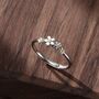 Sterling Silver Forget Me Not Flower Ring, thumbnail 1 of 11