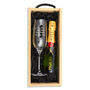 Mini Moet Champagne And Engraved Single Flute, thumbnail 6 of 6