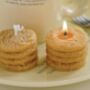 A Box Of Four Biscuit Shape Candles, thumbnail 4 of 5