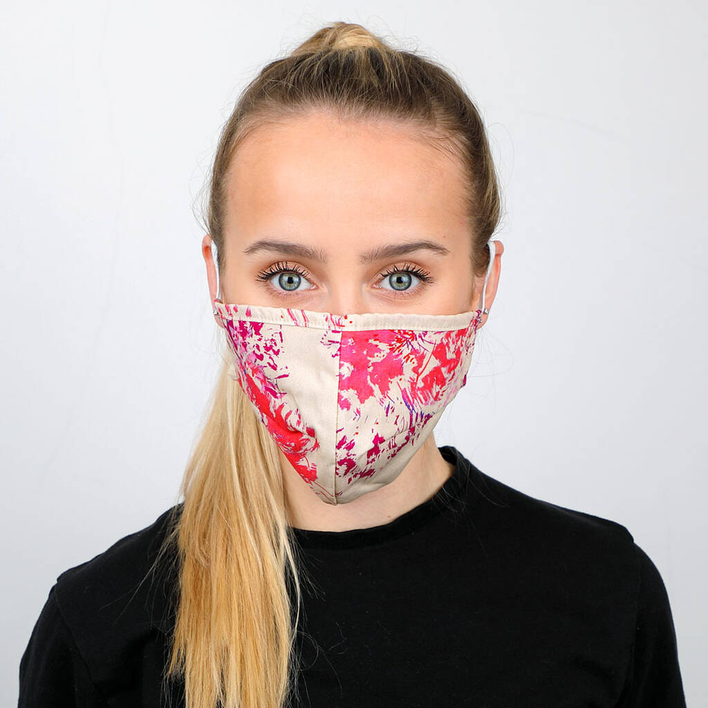 Face Mask In Multicoloured Cotton, 1 of 7