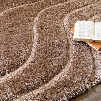 Origin Soft Carved Wave Rug, 5 of 5