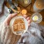 Personalised Gingerbread House Ceramic Christmas Tree Decoration, thumbnail 1 of 2