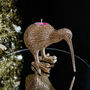 Kiwi Bird Gold Tealight Holder, thumbnail 1 of 4