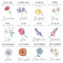 Personalised 20cl Birth Flower Gin, thumbnail 7 of 9