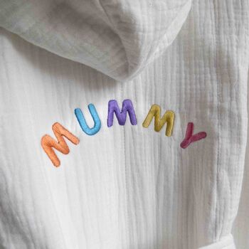 Mummy And Baby Dressing Gown And Romper Personalised Gift Set, 3 of 7