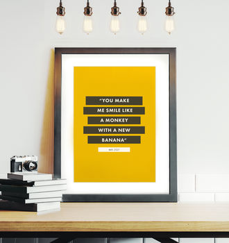 Contemporary Quote Personalised Print, 3 of 11
