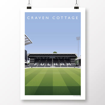 Fulham Fc Craven Cottage From The Centre Circle Poster, 2 of 7