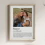 Personalised Sister Print, Gift For Sister, thumbnail 3 of 6