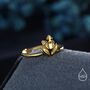 Sterling Silver Tiny Frog Ring, thumbnail 3 of 12