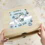 Personalised The Snowman And Snowdog Wooden Christmas Eve Box, thumbnail 1 of 3