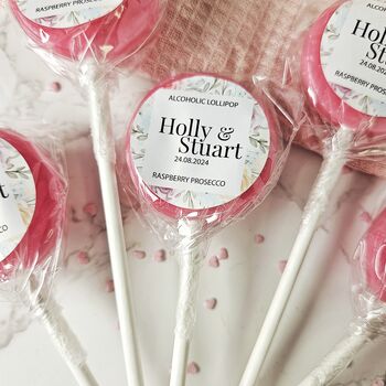 Colourful Floral Wedding Favour Lollipops, 2 of 5