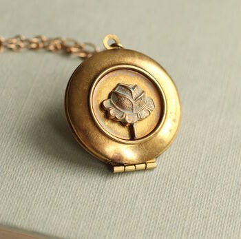 Tudor Rose Flower Locket, 4 of 6