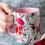 Summer Watercolour Flowers Ceramic Coffee And Tea Mug, thumbnail 1 of 5