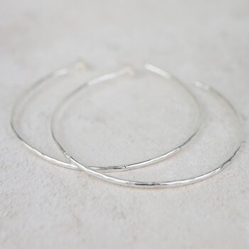 Sterling Silver Large Everyday Hoops, 4 of 6