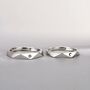 Angle Cut Adjustable Couple Moon And Sun Promise Rings, thumbnail 1 of 6