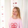 Valentines 'Mini Heartbreaker' Personalised Name Embroidered Sweatshirt, thumbnail 2 of 9