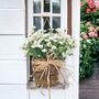 Spring Cream Wildflower Basket Door Wreath, thumbnail 2 of 8