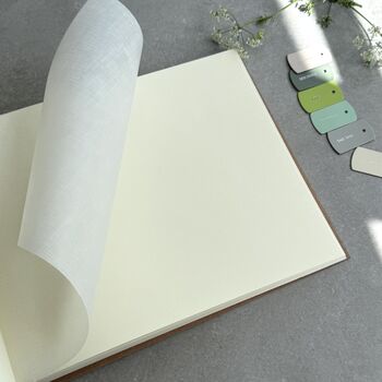 Personalised Charming Eco Leather Wedding Guest Album, 8 of 9