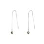 Sterling Silver Bead Ball Drop Earring, thumbnail 5 of 7