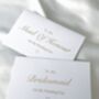 Gold Foil Personalised Bridesmaid And Maid Of Honour Cards, thumbnail 4 of 4