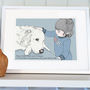 Personalised My Pet And Me Portrait Sketch, thumbnail 9 of 12