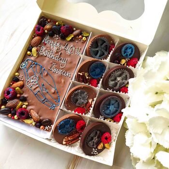 Belgian Chocolate Car Personalised Happy Birthday Gift, 4 of 9