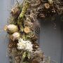 Poppy, Cone And Lichen Twig Heart Wreath Wedding Decor, thumbnail 2 of 4