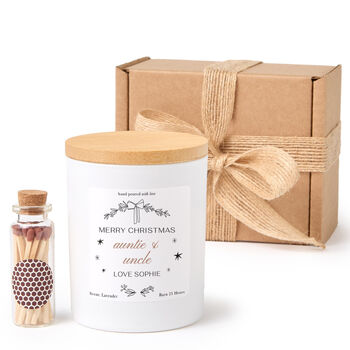 Christmas Candle Gift For Auntie And Uncle, 3 of 10