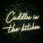 Cuddles In The Kitchen Neon Sign, thumbnail 1 of 4