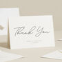 Script Thank You Card Personalised, thumbnail 1 of 4