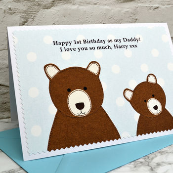 'Daddy Bear' Personalised Birthday Card, 2 of 3