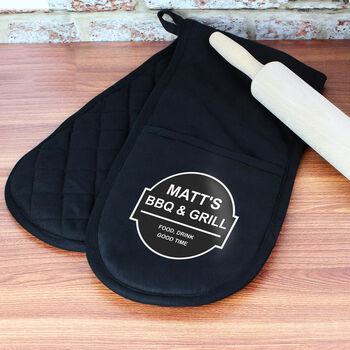 Personalised BBQ And Grill Oven Gloves, 5 of 5