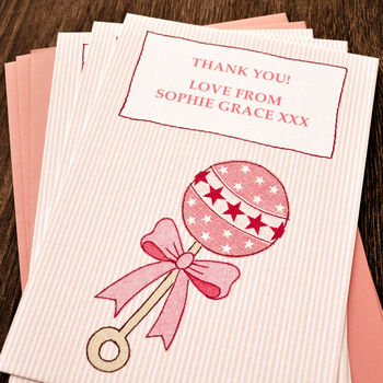 Girls Baby Thank You Cards, 3 of 3